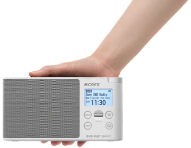 Sony bärbar DAB+/FM-radio XDR-S41D (vit)