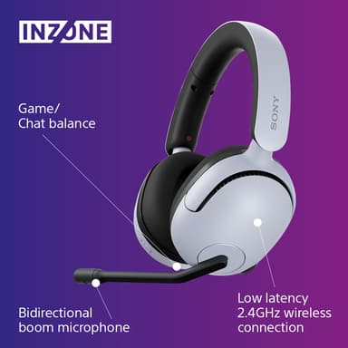 Sony Inzone H5 trådlöst gamingheadset (vita)
