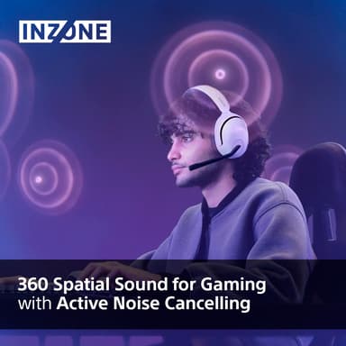Sony Inzone H5 trådlöst gamingheadset (vita)