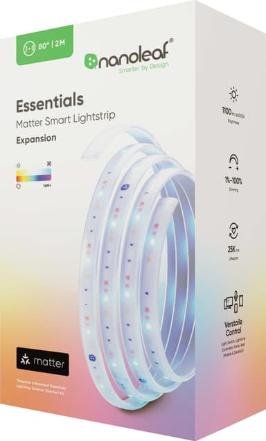 Nanoleaf Essentials Matter ljuslist tilläggspaket (2m)