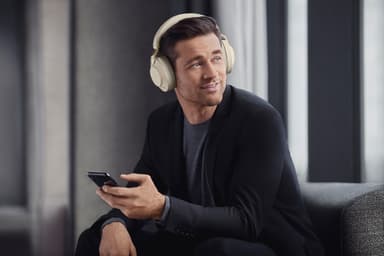 Jabra Evolve2 85 UC USB-A hörlurar (beige)