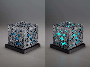 Minecraft Diamond Ore dekorationslampa