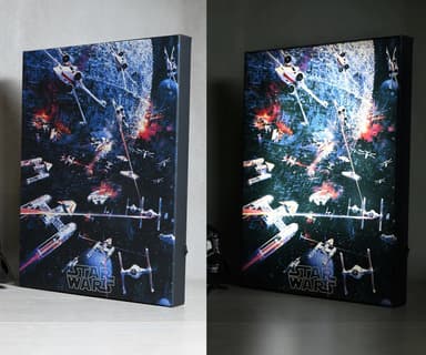 Star Wars Death Star upplyst poster