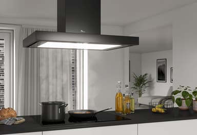 Thermex Frihängande Fläktkåpa 528.23.3192.0 (svart 90cm Extern motor)