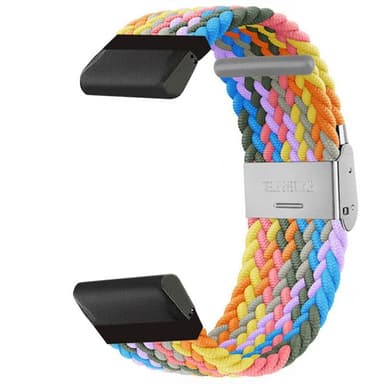 Flätat klockarmband Garmin Fenix 6 Pro - Light Rainbow