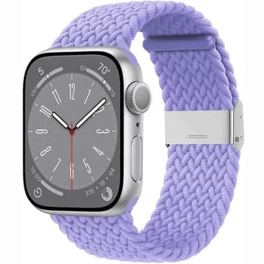 Flätat klockarmband Apple Watch 9 (45mm) - Lightpurple