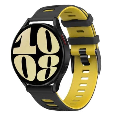Twin Sport Armband Samsung Galaxy Watch 6 (44mm) - Svart/gul