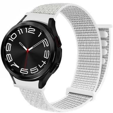 Nylon Armband No-Gap Samsung Galaxy Watch 6 Classic (43mm) - Summit Wh
