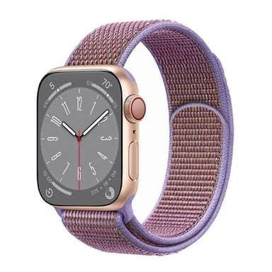 Nylon klockarmband Apple Watch 9 (41mm) - Lilac