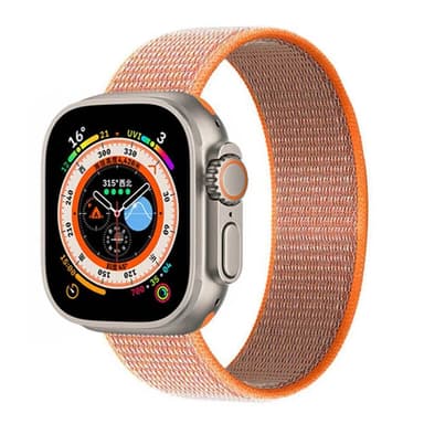 Nylon klockarmband Apple Watch Ultra 2 (49mm) - Spicy orange