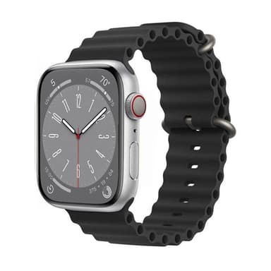 RIB klockarmband Apple Watch 9 (41mm) - Svart