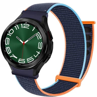 Nylon Armband No-Gap Samsung Galaxy Watch 6 Classic (47mm) - Deep Navy
