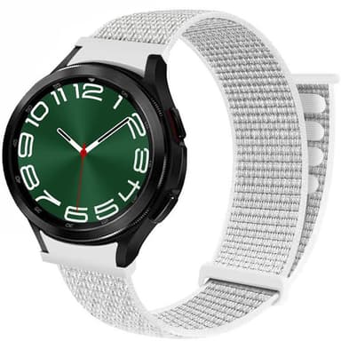 Nylon Armband No-Gap Samsung Galaxy Watch 6 Classic (47mm) - Summit Wh