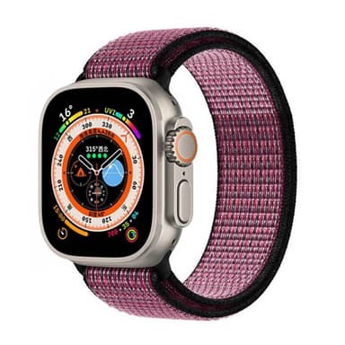 Nylon klockarmband Apple Watch Ultra 2 (49mm) - True berry