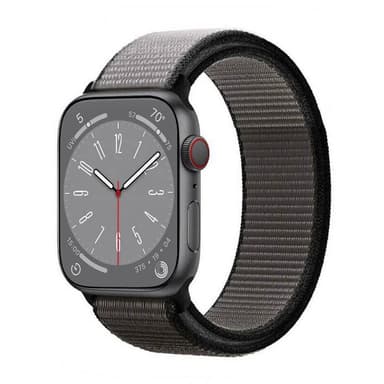 Nylon klockarmband Apple Watch 9 (45mm) - Anchor grey