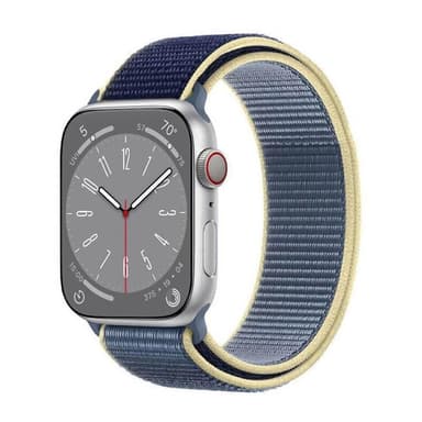 Nylon klockarmband Apple Watch 9 (41mm) - Artic ocean blue