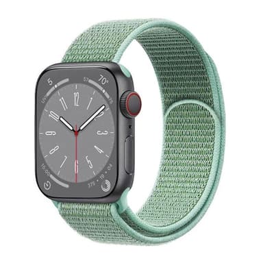 Nylon klockarmband Apple Watch 9 (45mm) - Marine green