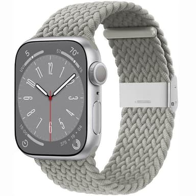 Flätat klockarmband Apple Watch 9 (45mm) - Stone