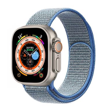Nylon klockarmband Apple Watch Ultra 2 (49mm) - Tahoe blue