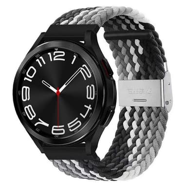 Flätat klockarmband Samsung Galaxy Watch 6 Classic (43mm) - Svart/vit
