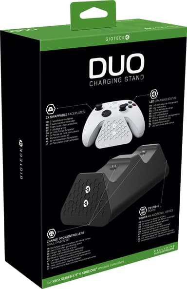 Gioteck Duo Xbox Laddningsbasstation för spelkontroll