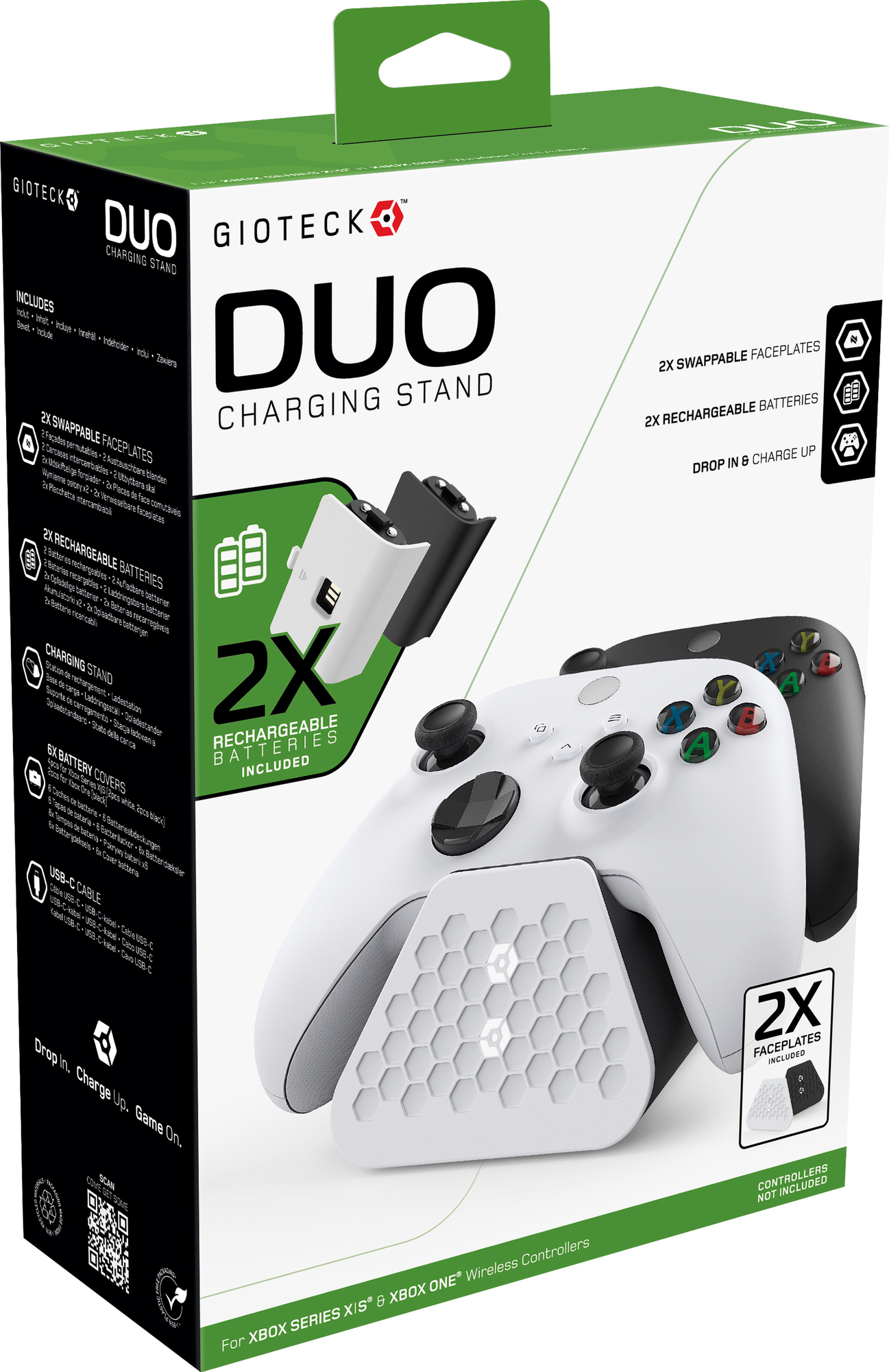 Gioteck Duo Xbox Laddningsbasstation för spelkontroll