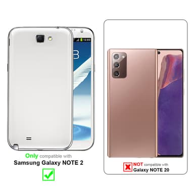 Skal Samsung Galaxy NOTE 2 Plånboksfodral (Svart)