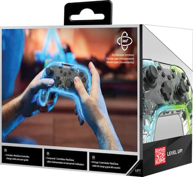 Bionik Neoglow trådlös spelkontroll för Nintendo Switch
