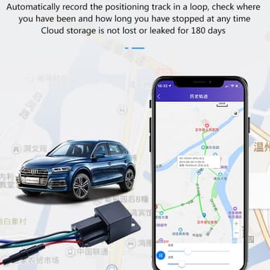Bilrelä Realtid GPS Tracker Stöldskyddslarm Säkerhet Stöldskydd