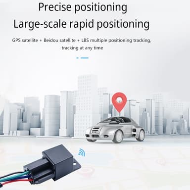 Bilrelä Realtid GPS Tracker Stöldskyddslarm Säkerhet Stöldskydd