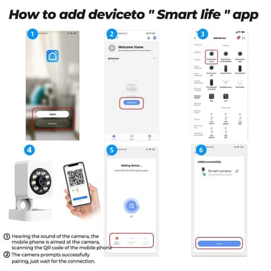 Smart Home Security Human Monitor 1080 HD Trådlös WiFi-kamera