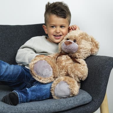 Teddykompaniet Roger, beige, stor