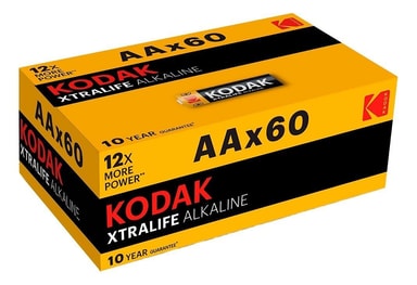 Kodak XTRALIFE alkaline AA battery (60 pack) Elgiganten