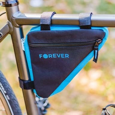 Forever Outdoor Cykelväska för cykelram, Svart/Blå