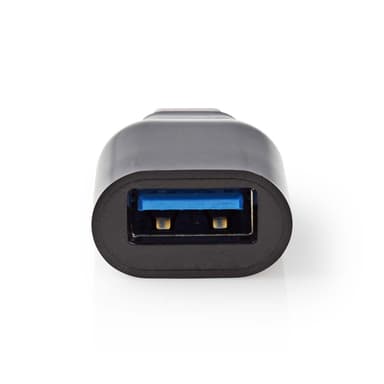 Nedis USB-C™ Adapter | USB 3.2 Gen 1 | USB-C™ Hane | USB-A Hona | 5 Gbps | Rund | Nickelplaterad | Svart | Låda
