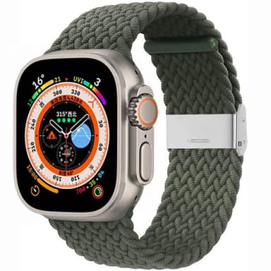 Flätat klockarmband Apple Watch Ultra 2 (49mm) - Army