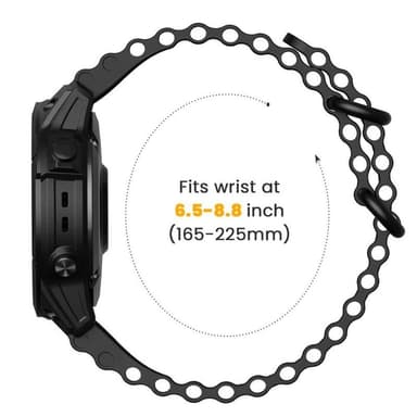 Ocean klockarmband Garmin Quatix 7X - Svart