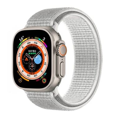 Nylon klockarmband Apple Watch Ultra 2 (49mm) - Summit white