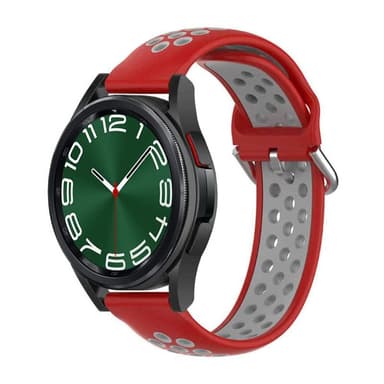 EBN klockarmband Samsung Galaxy Watch 6 Classic (47mm) - Röd/grå