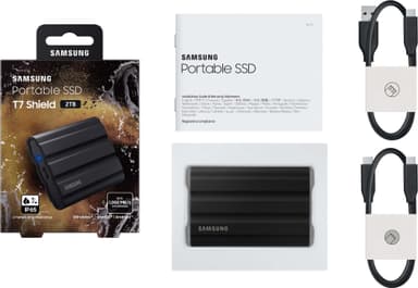 Samsung T7 Shield extern SSD 2TB (svart)