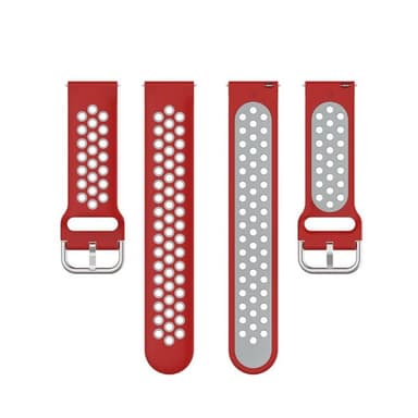 EBN klockarmband Samsung Galaxy Watch 6 Classic (47mm) - Röd/grå