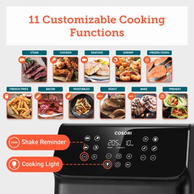 Cosori Premium II Plus airfryer CAF-P653-KEUR (svart)
