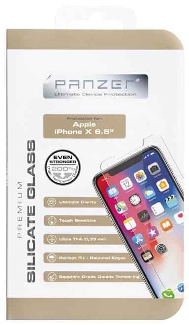 Panzer Premium silikatglas iPhone Xs Max/11 Pro Max  skärmskydd