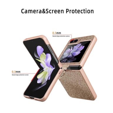 Glitter Ring skal Samsung Galaxy Z Flip 5 - Guld