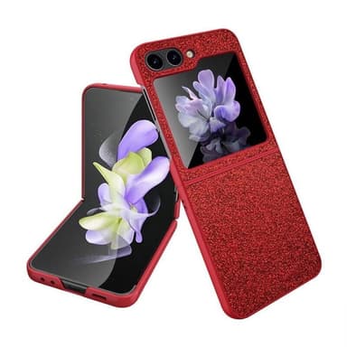 Glitter Case Samsung Galaxy Z Flip 5 - Röd