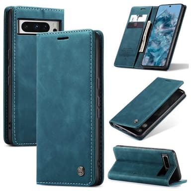 CaseMe Smart Magnet FlipCase Google Pixel 8 Pro - Blå