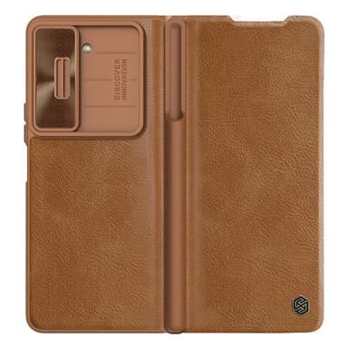 Nillkin Qin Pro skal Samsung Galaxy Z Fold 5 - Brun