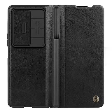 Nillkin Qin Pro skal Samsung Galaxy Z Fold 5 - Svart