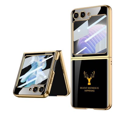 Elk Glass Case Samsung Galaxy Z Flip 5 - Svart