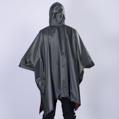 INF Multifunktionell regnponcho med huva / campingpresenning / skydd f